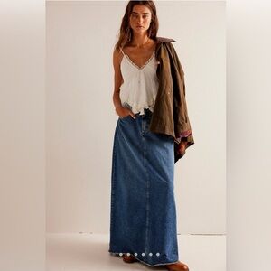 Free People We The Free Come As You Are Denim
Maxi Skirt